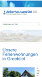 Mobile Screenshot of ankerhaus-am-siel.de